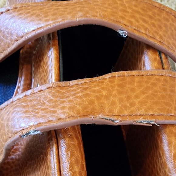 Miche MISTY Demi Chestnut Brown and Navy Blue Canvas Shell Cover Purse Bag Cover - Picture 12 of 14